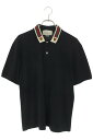 グッチ GUCCI サイズ:XL 545714 XJAGU タイガーヘッド半袖ポロシャツ(ネイビー)【020152】【BS99】【メンズ】【中古】bb134#r...