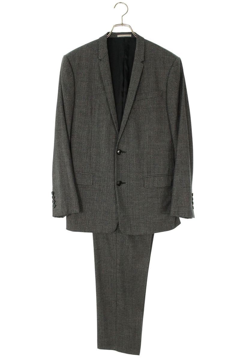 ディオール DIOR　サイズ:48 533C734A4089 ウールテーラードセットアップ(グレー)【101152】【BS99】【メンズ】【中古】bb132#rinkan*B