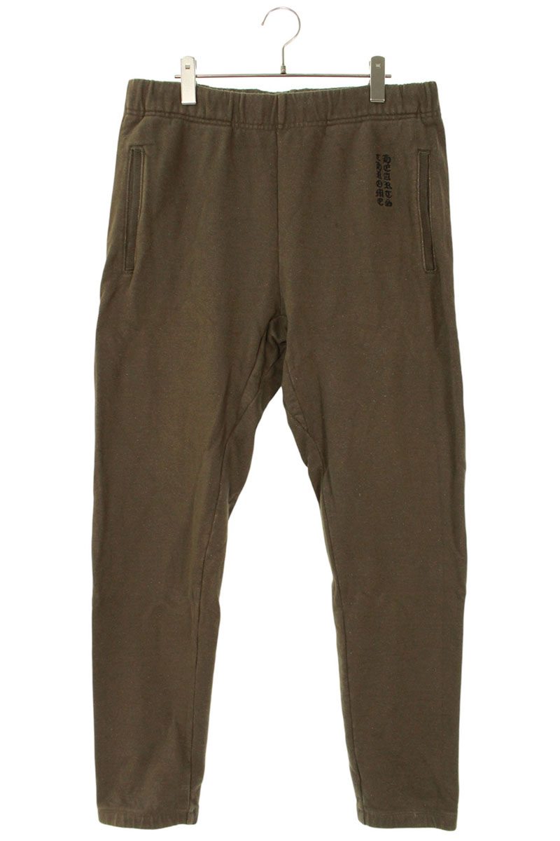 クロムハーツ Chrome Hearts　サイズ:M Y NOT ロゴ刺繍スウェットロングパンツ(カーキ)【320152】【OS06】【メンズ】【中古】bb359#rinkan*B(4)