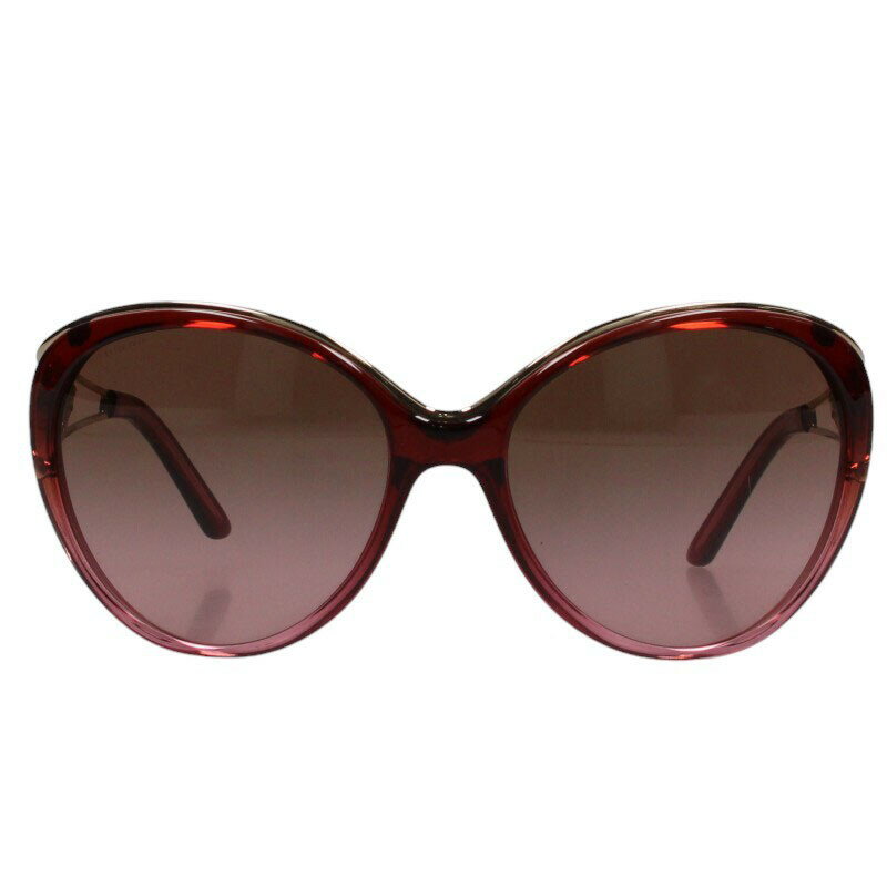 ヴェルサーチェ Versace サイズ:60□17 130 4233 メデューサテンプルオーバーサイズサングラス((フレーム)ゴールド×ピンク調)【201152】【BS99】【小物】【中古】bb429#rinkan*B