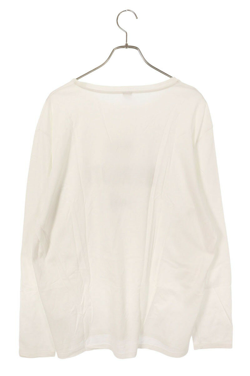 ベルルッティ Berluti　サイズ:3XL R19JRL52JAEK フロントロゴ長袖カットソー(ホワイト)【520152】【BS99】【メンズ】【中古】bb132#rinkan*B