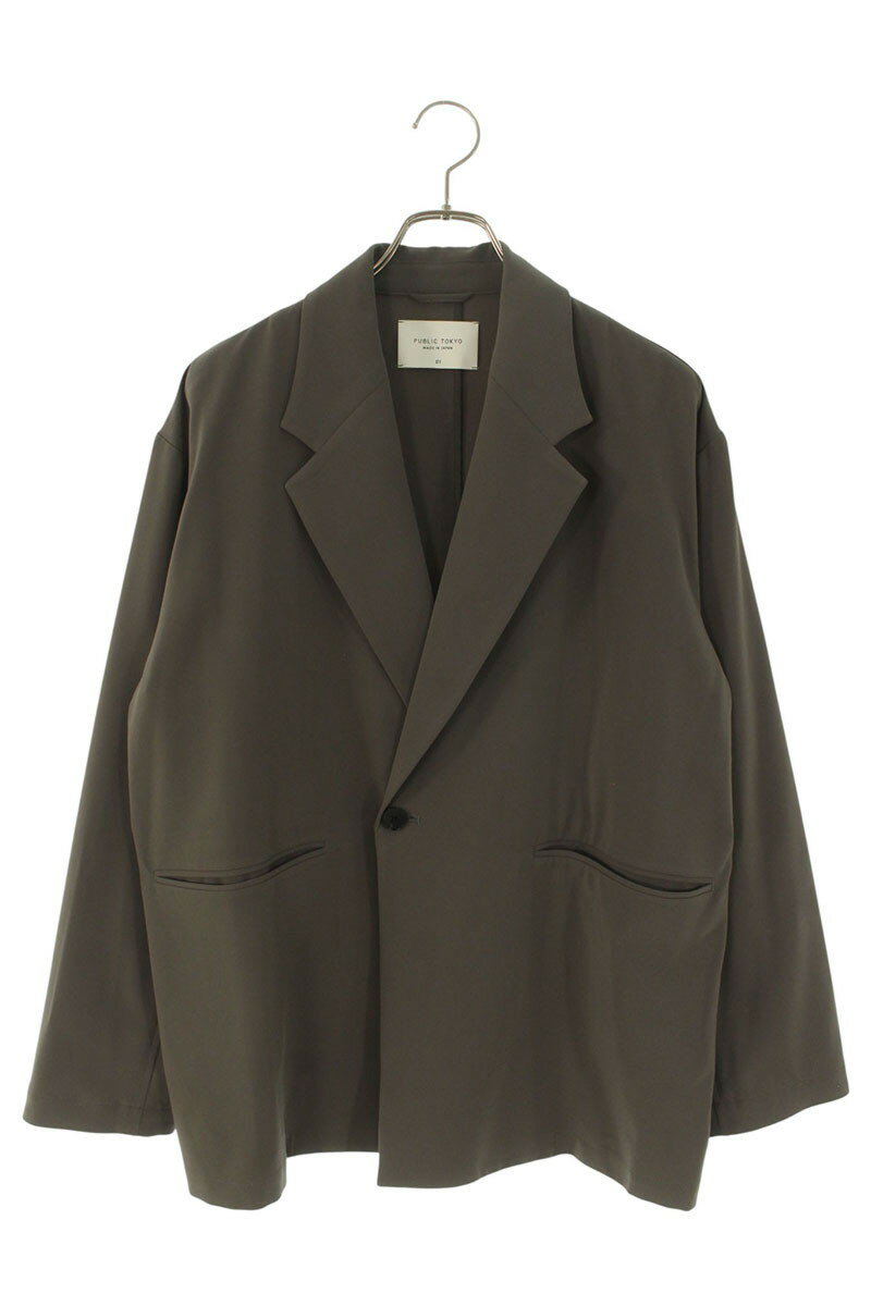 パブリックトウキョウ PUBLIC TOKYO　サイズ:1 153253006 オルタネイトロツイルテーラードジャケット(ベージュ)【101152】【BS99】【メンズ】【中古】bb428#rinkan*B