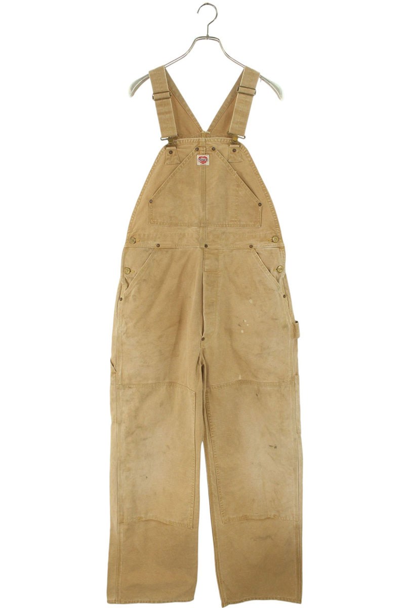 セントマイケル SAINT MICHAEL サイズ:S SM-S23-0000-062 ヴィンテージ加工ダブルニーオーバーオール(ブラウン)【101152】【S...