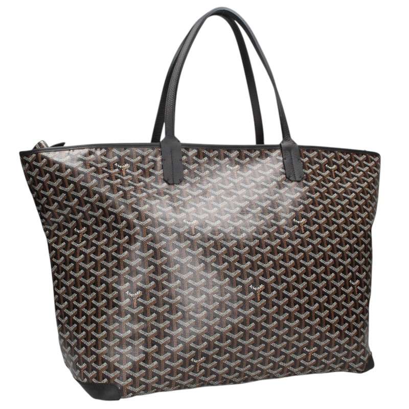 ゴヤール GOYARD　サイズ:GM アルトワGM ヘリンボーン柄トートバッグ(ブラック×ブラウン)【101152】【SB01】【小物】【中古】bb78#rinkan*A