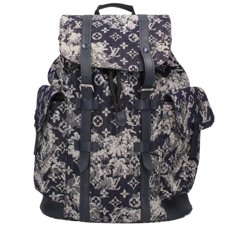 ルイヴィトン LOUISVUITTON　 M57280 クリストファーPM モノグラムタペストリー バックパックリュック(..