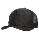 クロムハーツ Chrome Hearts サイズ:OS TRUCKER CAP CEME レザーセメタリークロスパッチキャップ帽子(ブラック)【201152】【...