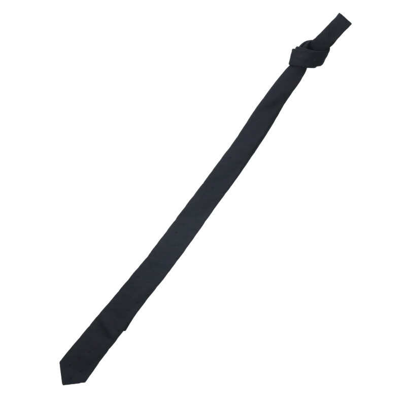 サンローランパリ SAINT LAURENT PARIS ドット柄ネクタイ(ブラック)【311152】【BS99】【小物】【中古】bb356#rinkan*B