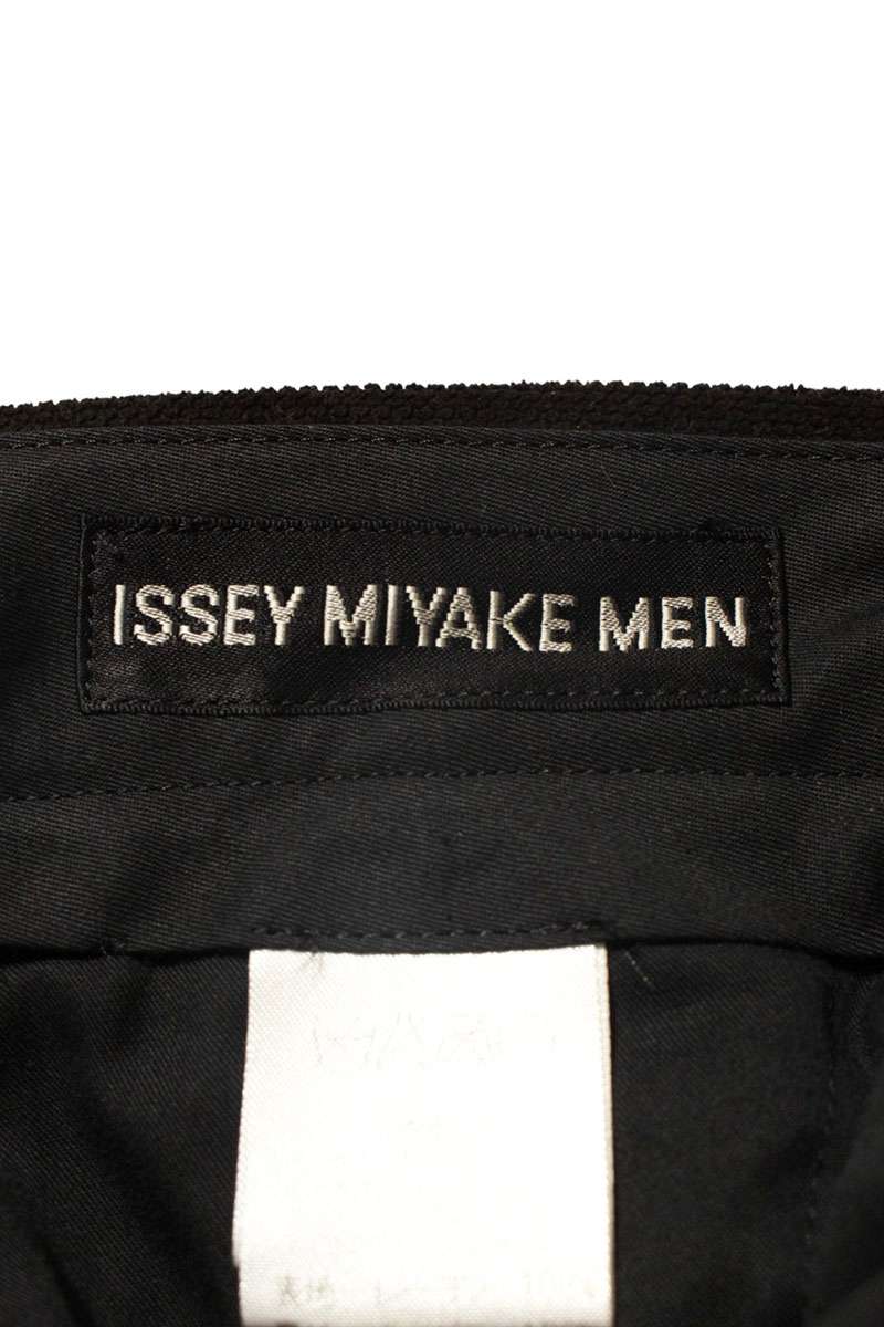 イッセイミヤケメン ISSEY MIYAKE MEN　サイズ:L ME83-FF026 レーヨン縮絨ロングパンツ(ブラウン)【401152】【BS99】【メンズ】【中古】bb51#rinkan*B