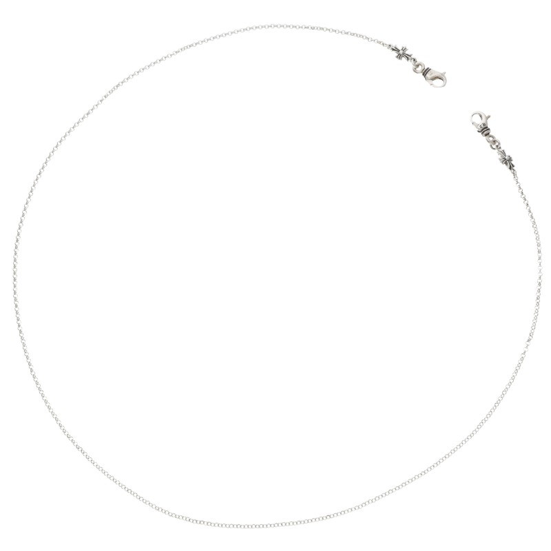 クロムハーツ Chrome Hearts　サイズ:30inch MASK ROLL-CHAIN 2 CLIP マスクロールチェーン シルバーネ..