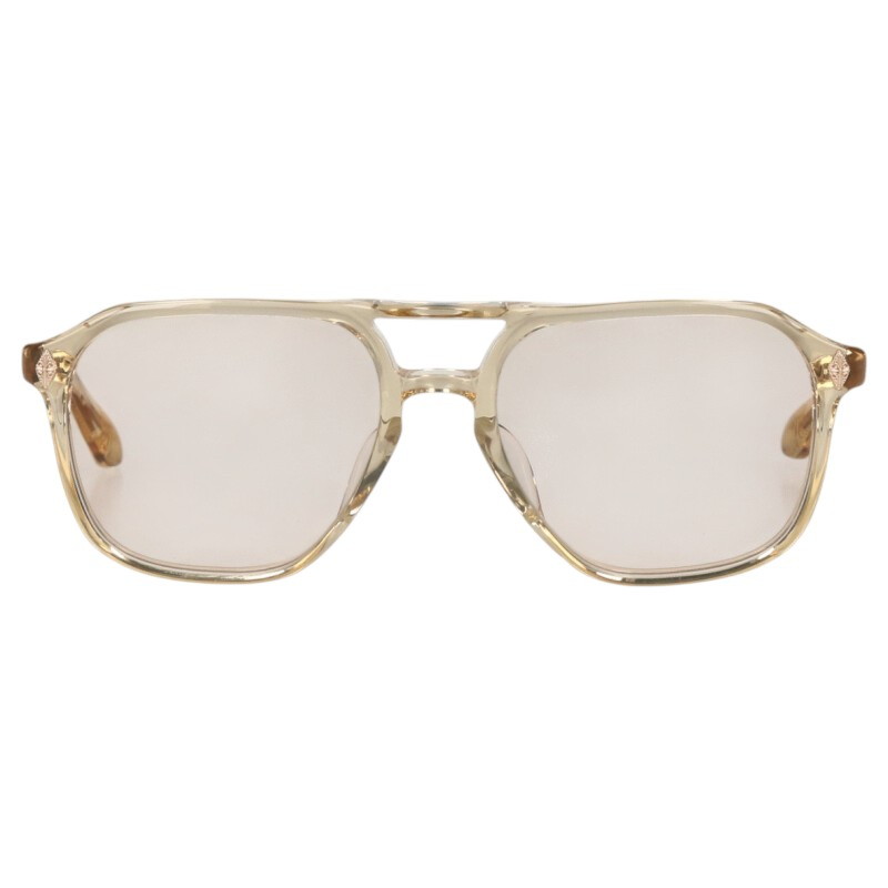 クロムハーツ Chrome Hearts サイズ:55□19-148 ZIPHER サイドフレアニーテンプルサングラス((フレーム)クリア調×ゴールド)【401152】【OK15】【小物】【中古】bb346#rinkan*B