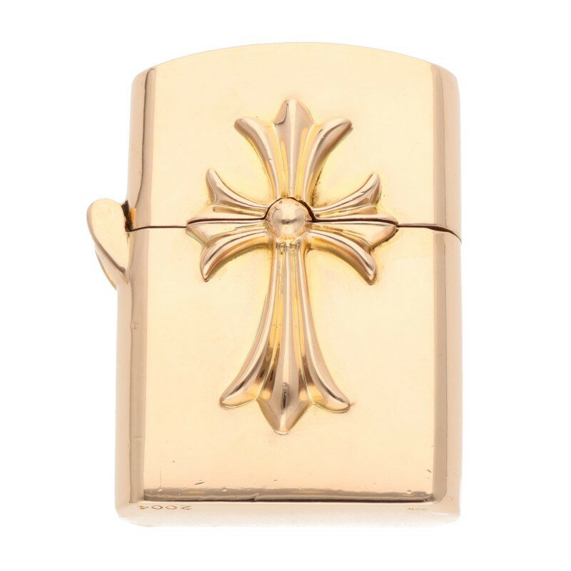 クロムハーツ Chrome Hearts　 22K ZIPPO LIGHTERZ-V7 ゴールドライター(イエローゴールド 236.32g)【301152】【SJ02】【小物】【中古】bb396#rinkan*Bのサムネイル