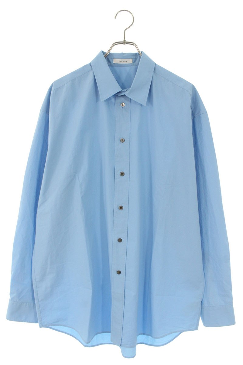 ザロウ THEROW サイズ:M 970 W2567Miller プレーンオーバーサイズ長袖シャツ(ライトブルー)【401152】【SB01】【メンズ】【レディ...