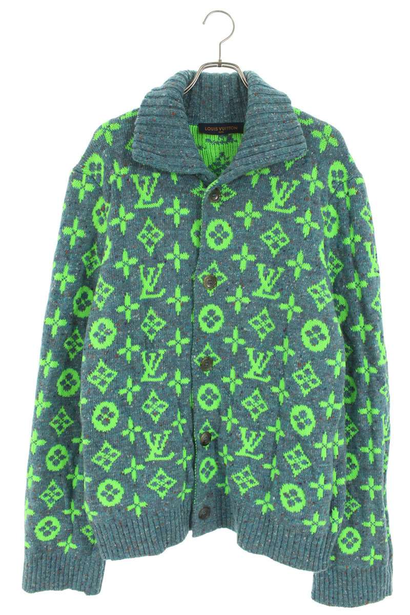 ルイヴィトン LOUISVUITTON　サイズ:4L 22SS RM221 IZ4 HMN83W モノグラムシグネチャー ニットカーディ..