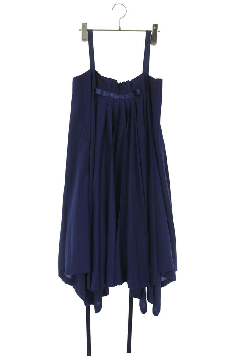 ミー/イッセイミヤケ me ISSEY MIYAKE MI23FH172 ノースリーブワンピース(ブルー)【601152】【BS99】【レディース】【中古】bb187#rinkan*B