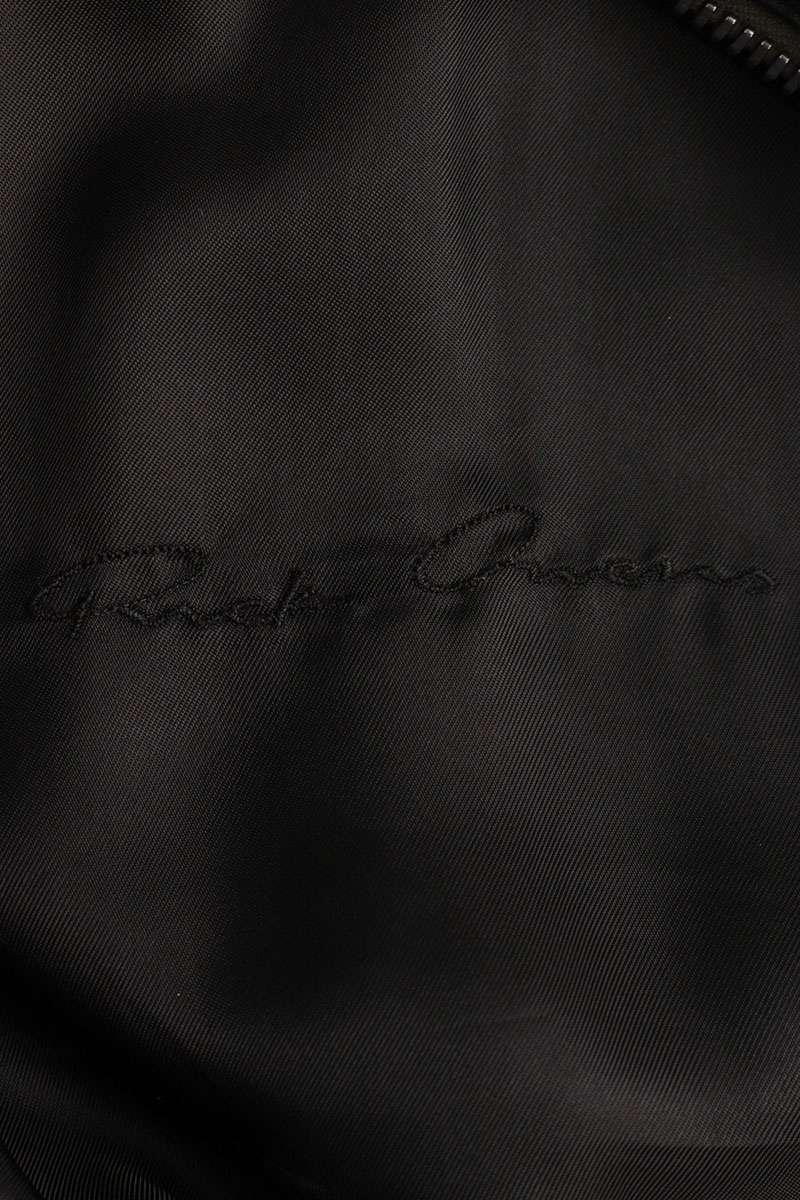 リックオウエンス Rick Owens　サイズ:50 RU01B1761-LLP Intarsiaレザージャケット(ブラック)【801152】【OM10】【メンズ】【中古】bb376#rinkan*A