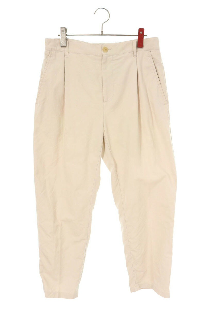 ディオール DIOR　サイズ:48 023C135A4451 ワンタックスラックスロングパンツ(ベージュ調)【411152】【BS99】【メンズ】【中古】bb429#rinkan*C