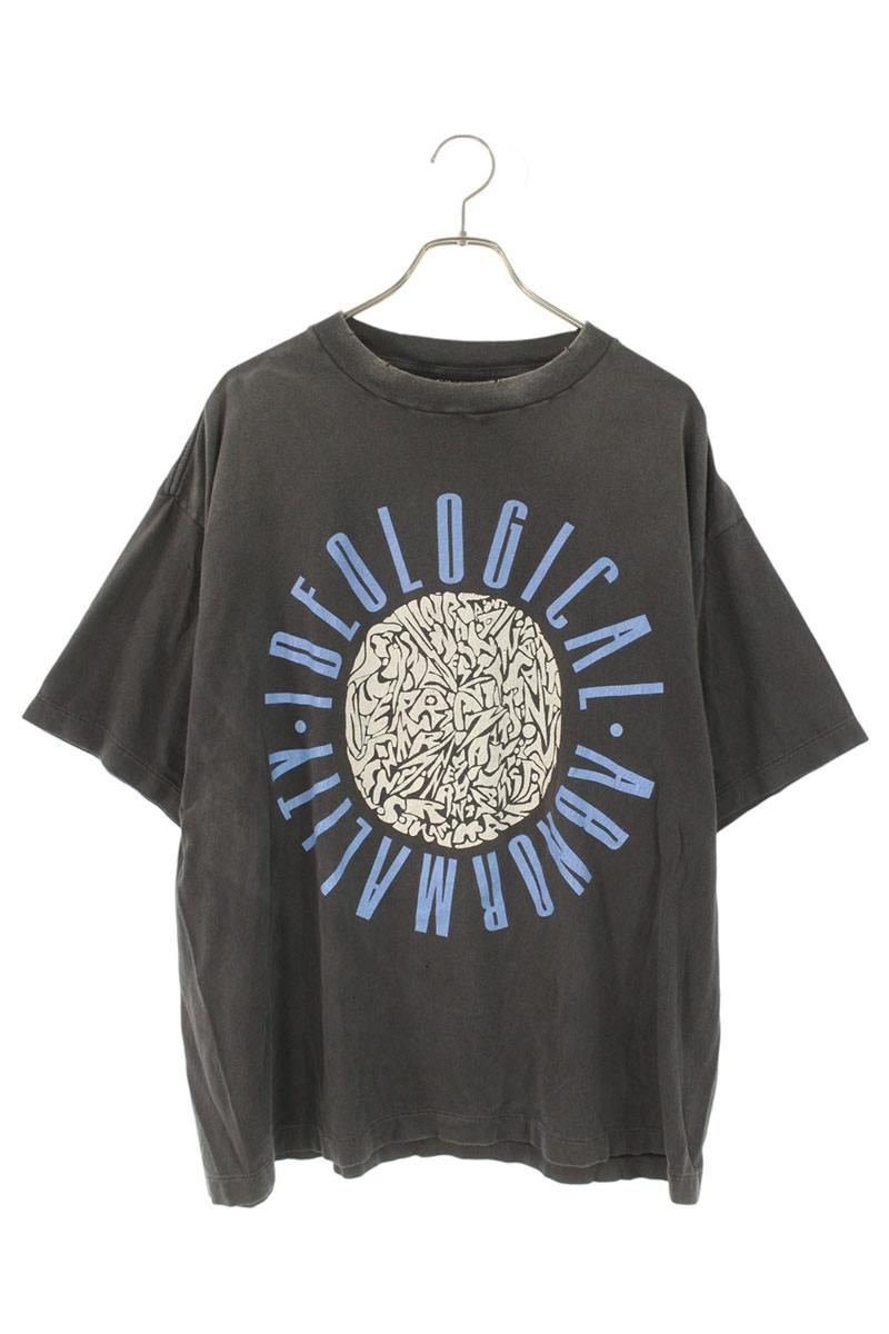 セントマイケル SAINT MICHAEL　サイズ:XL 24AW SM-YS1-0000-005 ヴィンテージ加工DEOLOGICALプリントT..