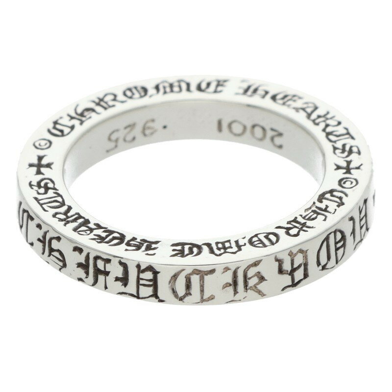 クロムハーツ Chrome Hearts サイズ:8号 3mm SPACER FUCKYOU 3mmスペーサーファックユー シルバーリング(シルバー 5.34g)【321152】【FK04】【小物】【中古】bb223#rinkan*B