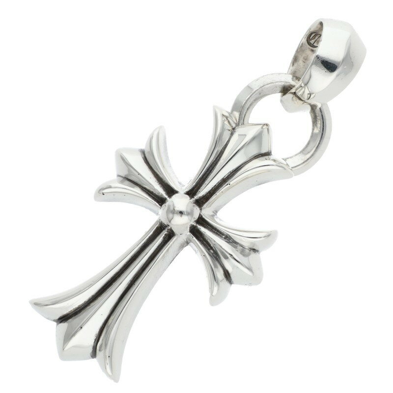 クロムハーツ Chrome Hearts CH CRS SML W BALE スモールCHクロスベイル Wベイル シルバーネックレストップ(シルバー 22.92g)【321152】【NO05】【小物】【中古】bb411#rinkan*B