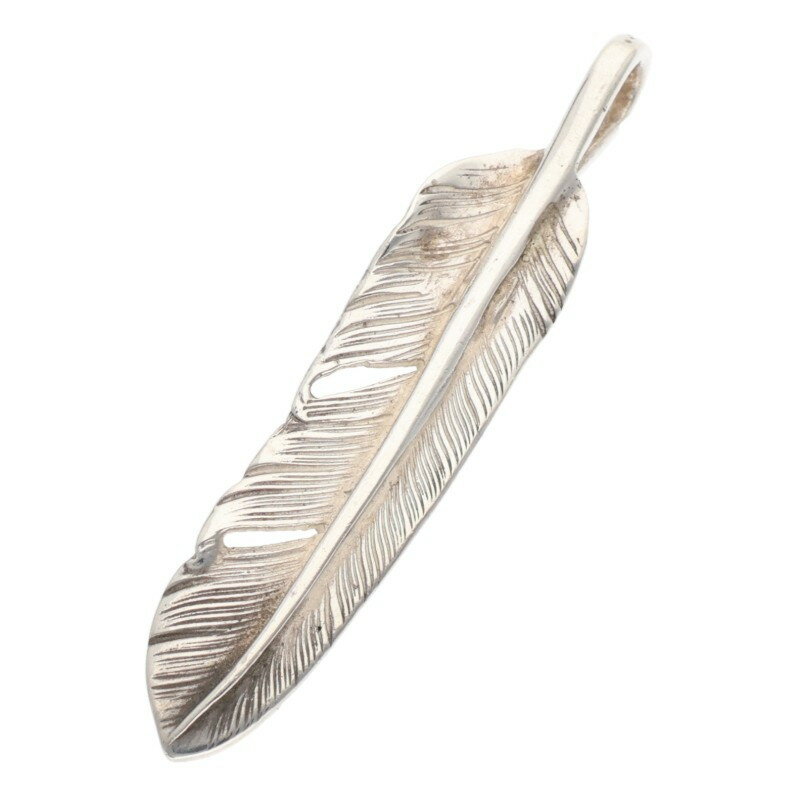 ゴローズ goro's　サイズ:中 SVフェザー 中 右向き ネックレストップ(シルバー 1.67g)【811152】【HJ08..