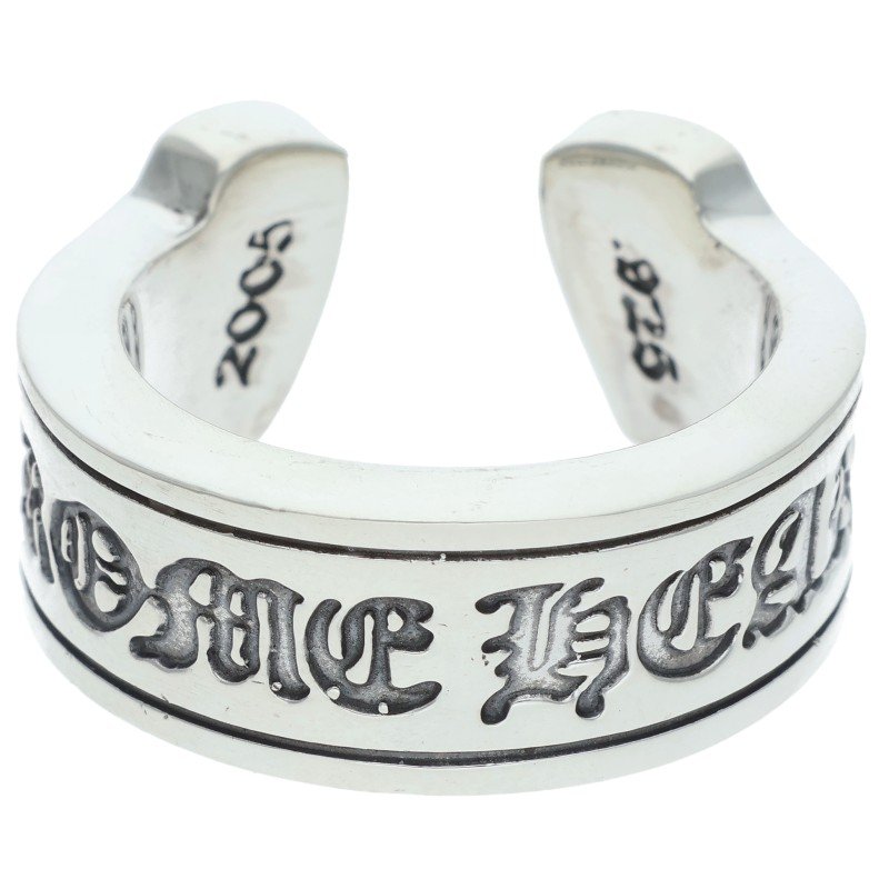 クロムハーツ Chrome Hearts サイズ:18号 LG SCROLL LABEL ラージスクロールラベル シルバーリング(シルバー 16.95g)【321152】【OS06】【小物】【中古】bb76#rinkan*B