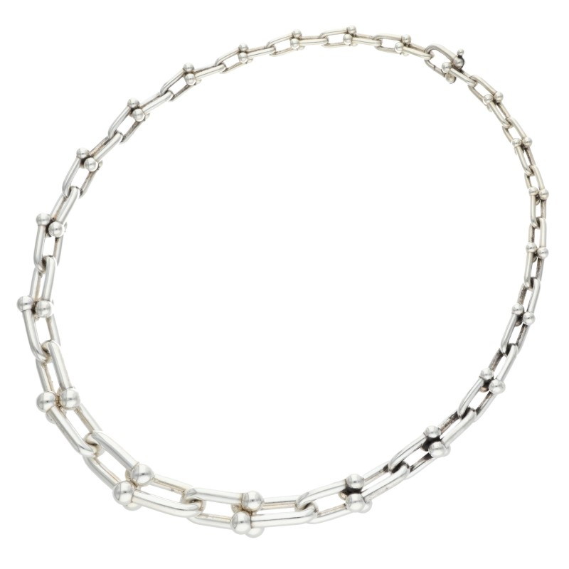 ティファニー TIFFANY&Co. サイズ:18inch HardWear ハードウェア グラジュエイテッド リンク シルバーネックレス(シルバー 103.88g)【321152】【NO05】【小物】【中古】bb390#rinkan*B