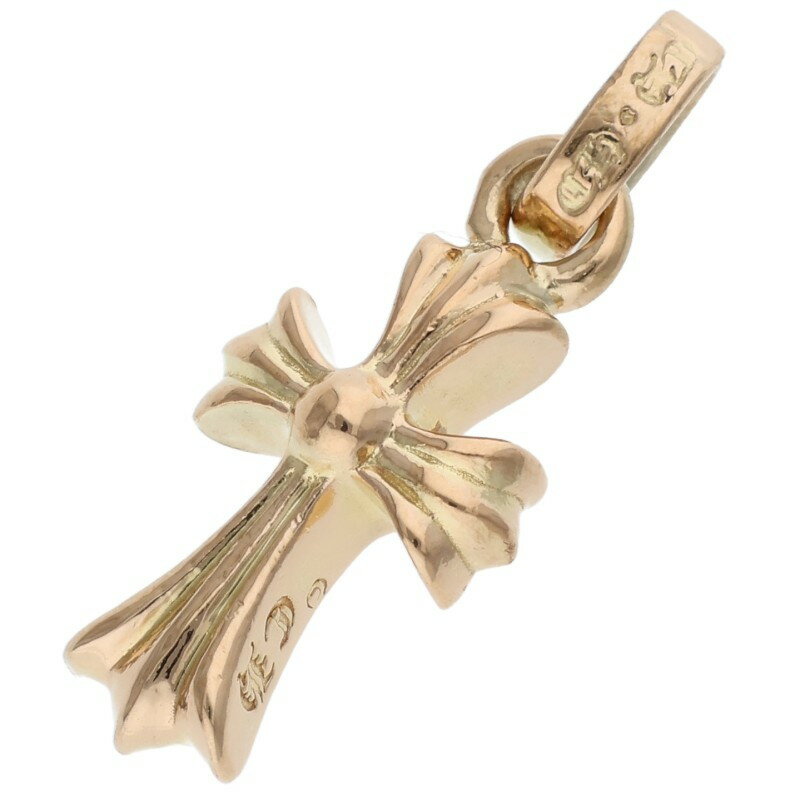 クロムハーツ Chrome Hearts 22K CRS BBYFAT 22Kベイビーファット チャーム ゴールドネックレストップ(イエローゴールド 4.12g)【321152】【OS06】【小物】【中古】bb76#rinkan*B