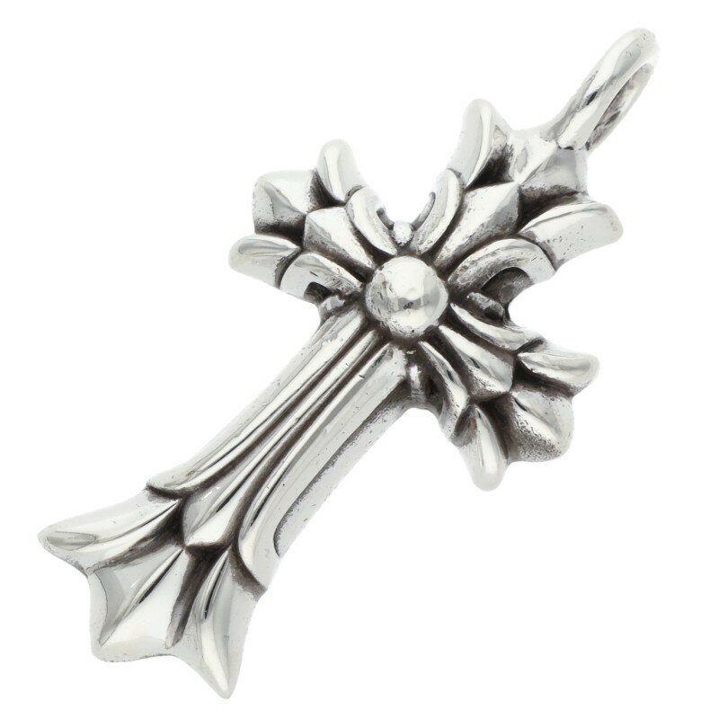 クロムハーツ Chrome Hearts DBL CH CRS ダブルCHクロス シルバーネックレストップ(シルバー 4.92g)【321152】【NO05】【小物】【中古】bb390#rinkan*B