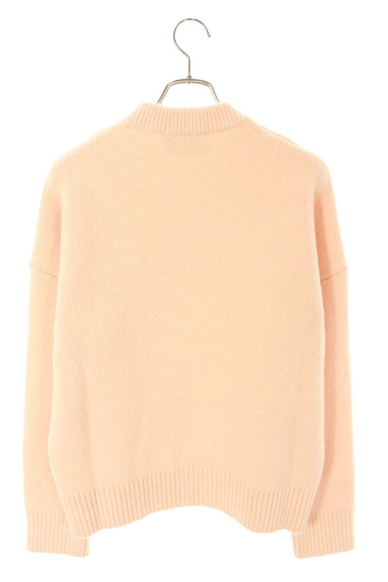 アミアレクサンドルマテュッシ AMI Alexandre Mattiussi　サイズ:S 25AW UKS836 ハートA刺繍クルーネックニット(ピンク)【021152】【SB01】【メンズ】【新古品】bb78#rinkan*N