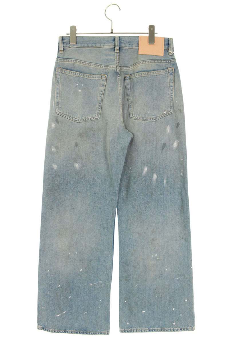 アクネストゥディオズ ACNE STUDIOS　サイズ:29インチ 2021M Trafalgar ペンキ加工ルーズフィットデニムパンツ(インディゴ)【321152】【FK04】【メンズ】【中古】bb127#rinkan*A