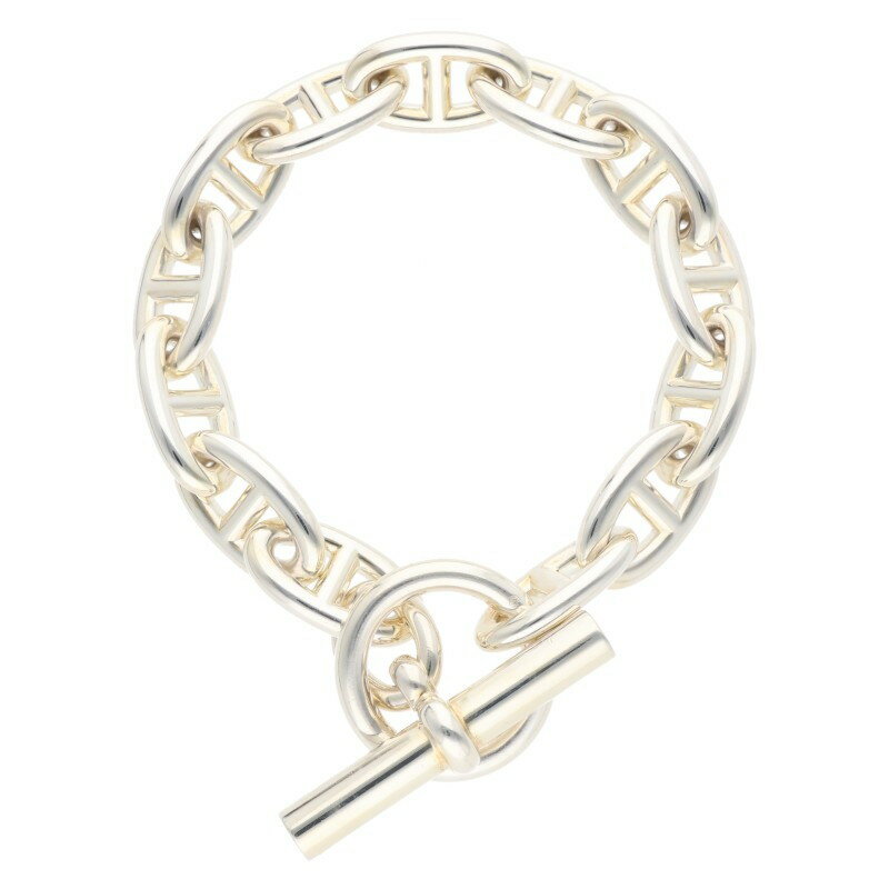 エルメス HERMES サイズ:13LINK Chaine d'Ancre GM シェーヌダンクルGMシルバーブレスレット(シルバー 73.89g)【321152】【SB01】【小物】【中古】bb51#rinkan*B