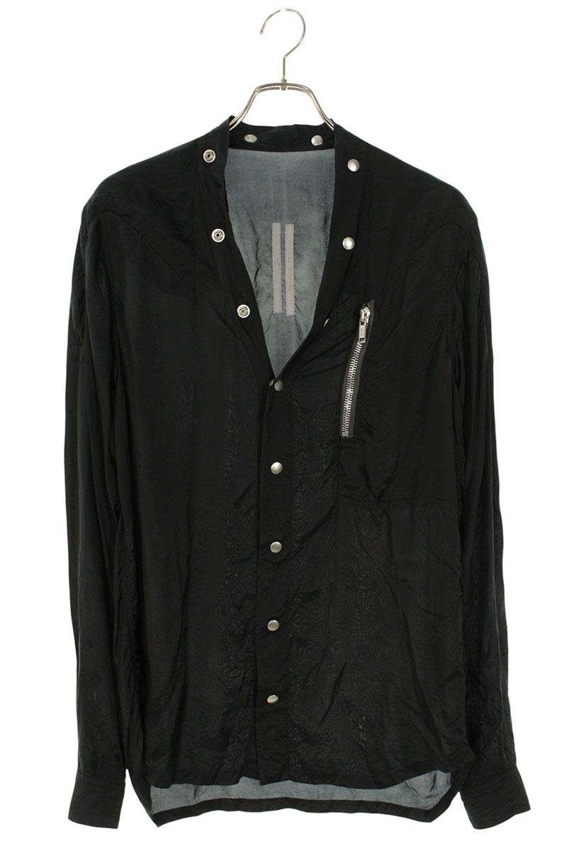 リックオウエンス Rick Owens サイズ:38 21SS RP21S3732-J スナップボタンラリー長袖シャツ(ブラック)【821152】【SB01】【...