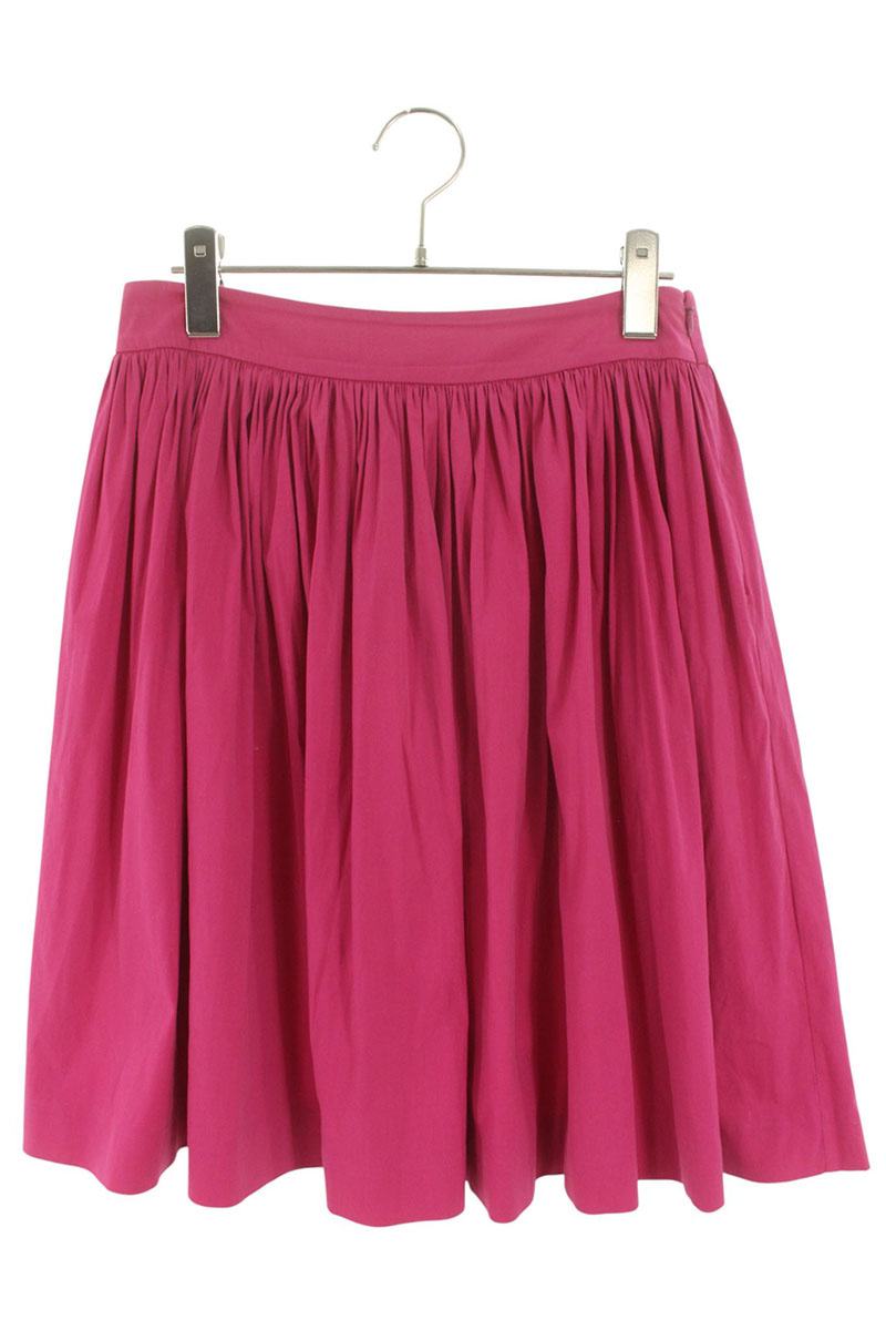 プラダ PRADA サイズ:38 P186EG コットンフレアスカート(ピンク調)【502152】【BS99】【レディース】【中古】bb411#rinkan*B