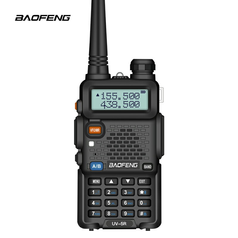 UV-5Rイヤホン付き10km可 136-174 400-480 MHz VHF UHF 5W出力BAOFENG 寶鋒ラジオ POFUNG デュアルバンドトランシーバー Wireless Intercom 無線機 Walkie-Talkie UV-5R