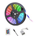 LEDテープ 12V 5M RGB 黒ベース 300連 SMD5