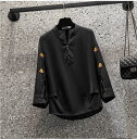 【9/10限定!!半額50%offクーポン対象】春新作 予約商品 大きいサイズ レディース トップス シャツ プルオーバー 襟付き 20代 30代 40代 50代 60代 レディースファッション M L XL XXL 3XL 4XL 体型隠し 体型カバー 大人カジュアル 春服 物 230227