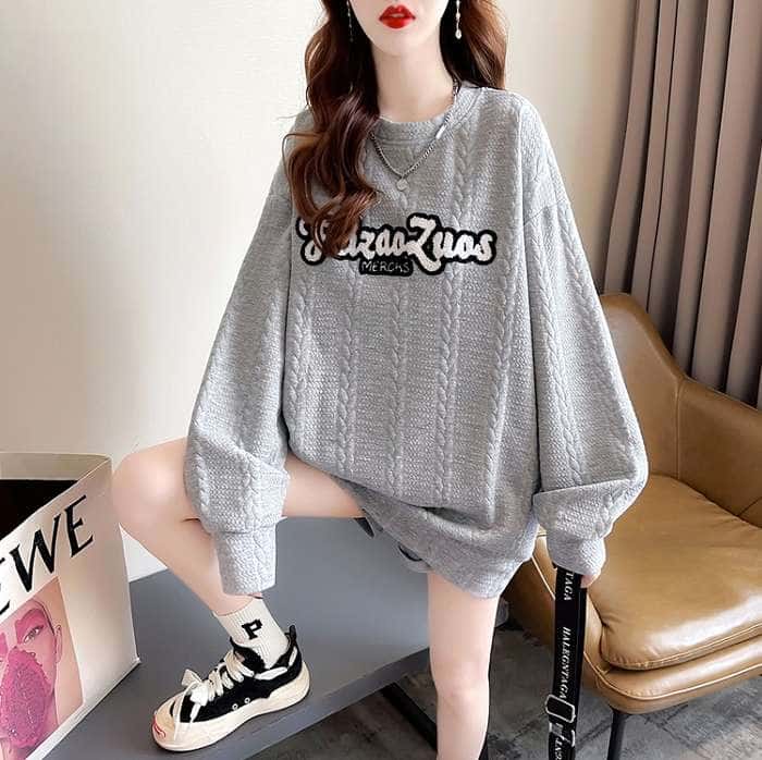 冬新作 予約商品 大きいサイズ レディース トレーナー トップス スウエット カットソー オーバーサイズ..