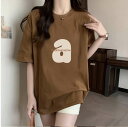 春新作 予約商品 大きいサイズ レディース トップス シャツ Tシャツ 英字ロゴ 半袖 シンプル M L LL 3L 4L 大人カジュアル