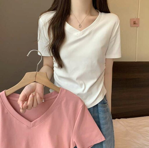 【35%OFFクーポン対象】春新作 予約商品 大きいサイズ レディース tシャツ 半袖 サイズ Vネック 無地 シンプル 韓国ファッション M L LL 3L 4L 5L 大人カジュアル 【35%OFFクーポン対象】春新作 予約商品 大きいサイズ レディース tシャツ 半袖 サイズ Vネック 無地 シンプル 韓国ファッション M L LL 3L 4L 5L 大人カジュアル