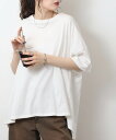 【35%OFFクーポン対象】バッグギャザーTシャツ レディース