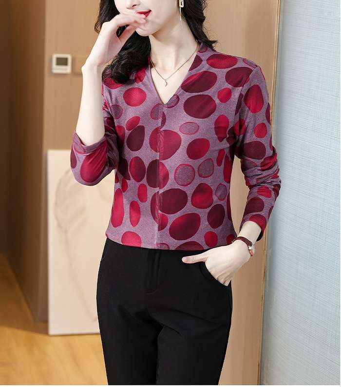 冬新作予約商品ドット柄カットソート...