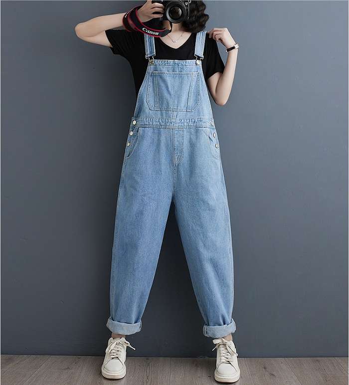 春新作 予約商品 デニムサロペットパンツ オーバーオール ゆったり カジュアル 大きいサイズ レディース レディース 大人 30代 40代 50代 春服 2025春夏新作