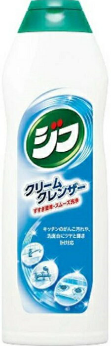 送料無料 ユニリーバ ・ ジャパン クリーム クレンザー ジフ 270ml 液体 クレンザー 傷 キズ つかない キッチン 汚れ シンク 蛇口 くもり 油汚れ 水垢 水あか 手垢 手あか ほこり 茶しぶ 浴室 研磨剤 天然成分 カルサイト スムーズ洗浄 なめらかクリーム 炭酸カルシウム