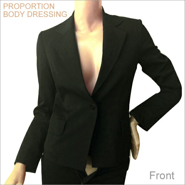 Rakuten - 送料無料 レディース　ジャケット テーラード ブレザー　PROPORTION BODY DRESSING ブラック　プロポーション ボディ ドレッシング　仕事　フォーマル　動きやすい　ブラック　黒