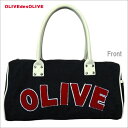 訳あり 送料無料 バッグ ボストンバッグ オリーブデオリーブ バッグ OLIVE des OLIVE キャンバス ロゴ アップリケ 旅行 鞄