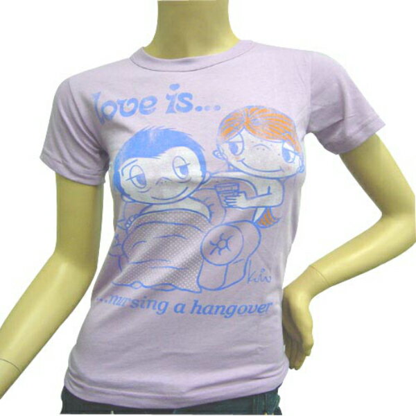 【送料無料】JUNK FOOD ジャンクフード レディース 半袖Tシャツ「Love is」ラベンダー 春夏 LA ブランド セレブ愛用 アメカジ カジュアル S M