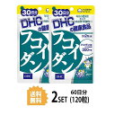 送料無料 2個セット DHC フコイダン 30日分 （60粒） ディーエイチシー サプリメント フコイダン 海藻 メカブ 多糖類フコイダン 高濃度 健康食品 結晶セルロース ショ糖脂肪酸エステル セラック ユニセックス ヘルスケア 食事で不足 小粒 飲みやすい おすすめ 通販 日本製