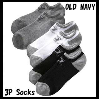 楽天Nstyle 楽天市場店送料無料 レディース　ソックス　3足セット　OLD NAVY Womens Sport Sock 3-Packs　オールドネイビー レディース　運動　スニーカーソックス　くるぶし 無地 くつ下 靴下