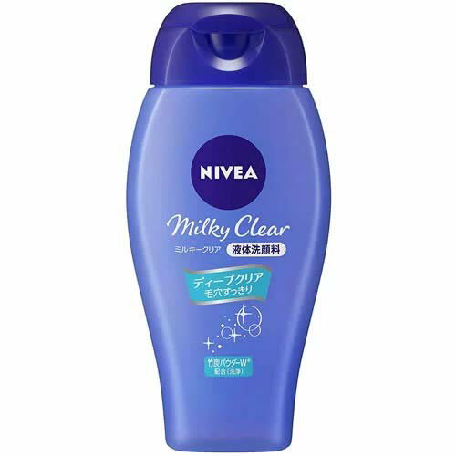 ニベア NIVEA ミルキークリア洗顔料 ディープクリア 本体 150ml X2セット 洗顔 ソープ フェイスウォッシュ クリーム泡 花王 ユニセックス 角質クリア成分：カオリン・ラウリン酸ポリグリセリル-10 シルクエッセンス シトラスハーブの香り 送料無料 2個セット