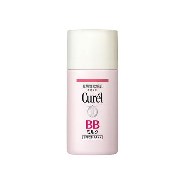 【P5倍！19日20:00-23日1:59】キュレル BBミルク 明るい肌色 30ml X2セット SPF28 PA++ BBクリーム 保湿 UVカット 乳液 化粧下地 うす化粧 セラミド 敏感肌 低刺激 保湿 curel 花王 ユニセックス 送料無料 2個セット